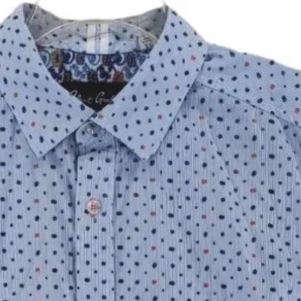 Robert Graham Shirt Mens XL Geometric Colorful Confetti Whimsical Button Up SS